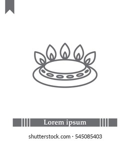 gas burner icon. vector design