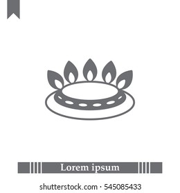 gas burner icon. vector design
