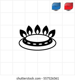 gas burner icon. vector design