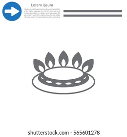 gas burner icon. vector design