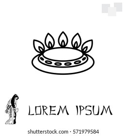 gas burner icon. vector design