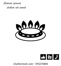 gas burner icon. vector design