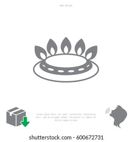 gas burner icon. vector design