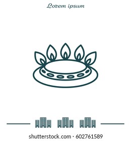 gas burner icon. vector design
