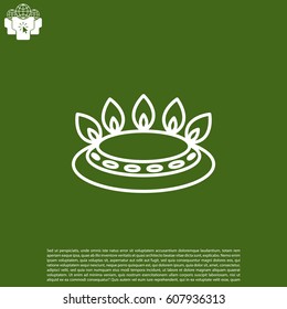 gas burner icon. vector design