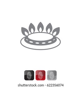 gas burner icon. vector design