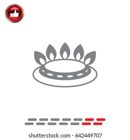 gas burner icon. vector design