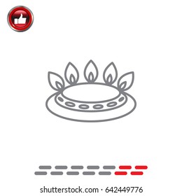 gas burner icon. vector design