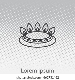 gas burner icon. vector design