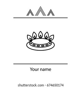 gas burner icon. vector design