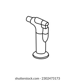Gas Burner Line simple Creative Logo