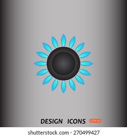 gas burner gas stove. icon. vector design