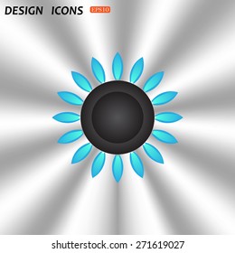 gas burner gas stove. icon. vector design
