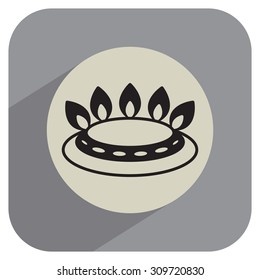 gas burner gas stove. icon. vector design