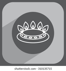 gas burner gas stove. icon. vector design