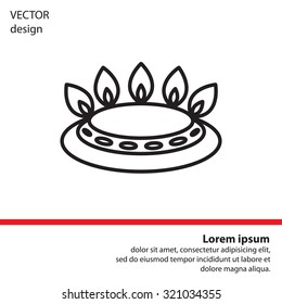 gas burner gas stove. icon. vector design