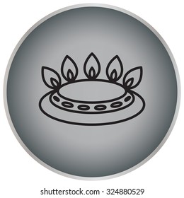 gas burner gas stove. icon. vector design
