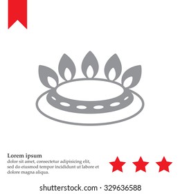 gas burner gas stove. icon. vector design