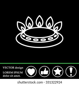 gas burner gas stove. icon. vector design