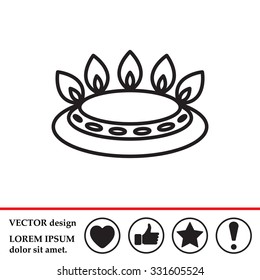 gas burner gas stove. icon. vector design