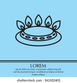 gas burner gas stove. icon. vector design