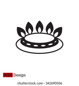 gas burner gas stove. icon. vector design