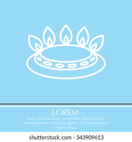 gas burner gas stove. icon. vector design