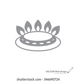 gas burner gas stove. icon. vector design