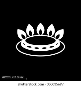 gas burner gas stove. icon. vector design