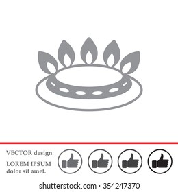 gas burner gas stove. icon. vector design