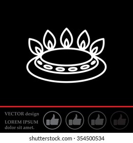 gas burner gas stove. icon. vector design