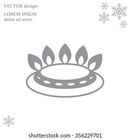 gas burner gas stove. icon. vector design