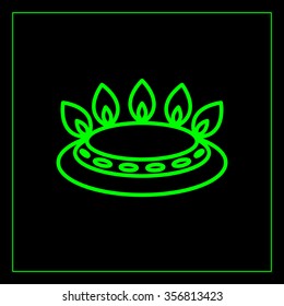 gas burner gas stove. icon. vector design