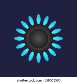 gas burner gas stove. icon. vector design