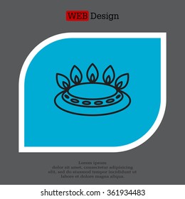gas burner gas stove. icon. vector design