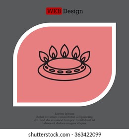 gas burner gas stove. icon. vector design