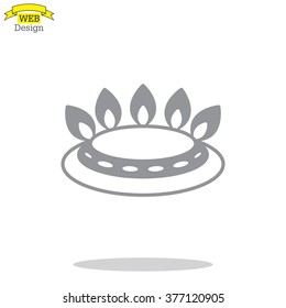 gas burner gas stove. icon. vector design