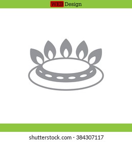 gas burner gas stove. icon. vector design