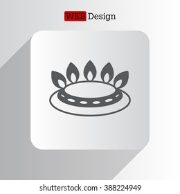 gas burner gas stove. icon. vector design