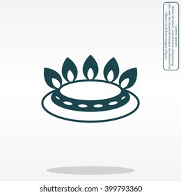 gas burner gas stove. icon. vector design
