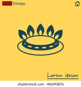 gas burner gas stove. icon. vector design