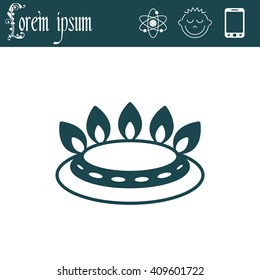 gas burner gas stove. icon. vector design
