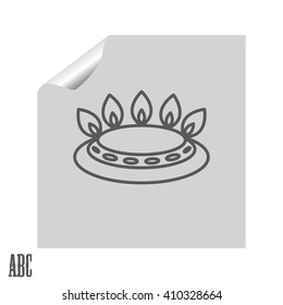 gas burner gas stove. icon. vector design