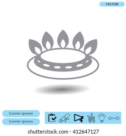 gas burner gas stove. icon. vector design