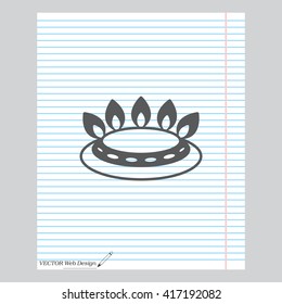 gas burner gas stove. icon. vector design
