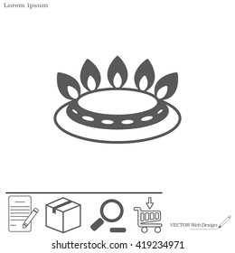 gas burner gas stove. icon. vector design