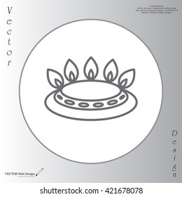 gas burner gas stove. icon. vector design