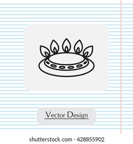 gas burner gas stove. icon. vector design
