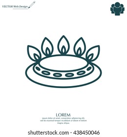 gas burner gas stove. icon. vector design