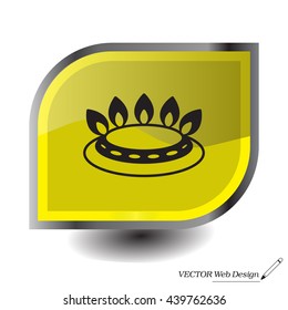 gas burner gas stove. icon. vector design